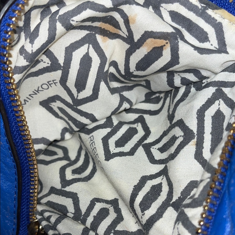 Rebecca Minkoff Julian mini Royal Blue Leather Backpack - Picture 15 of 16